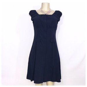 Blue Button-Down Shirt Dress Juniors Medium
